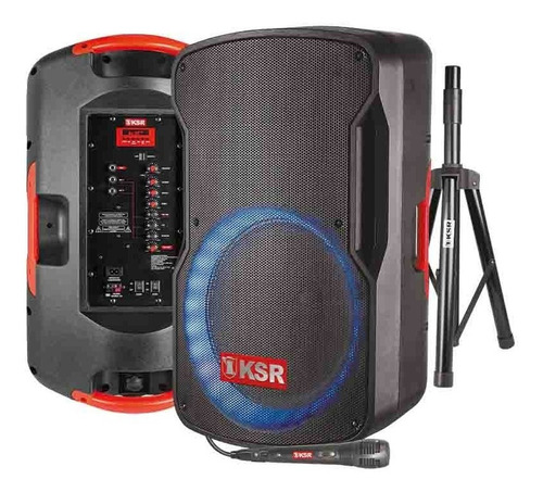 Imagen 7 de 7 de Bafle 15 Kaiser De 25000w Bluetooth Con Tripié Msa-7515mx
