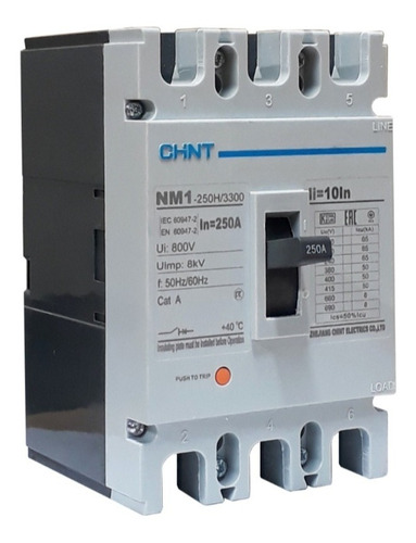 Breaker O Interruptor Industriales De 250 Nm1 3 Polos .