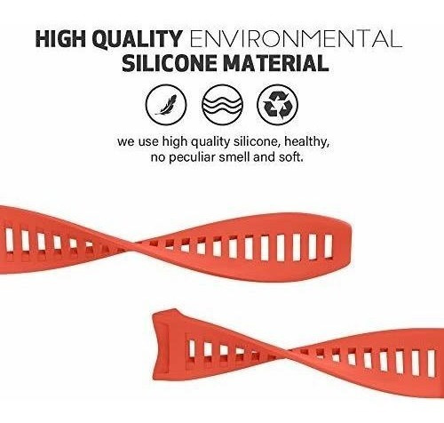 Malla De Silicona Garmin Instinct 2/ Solar/ Tactical Roja