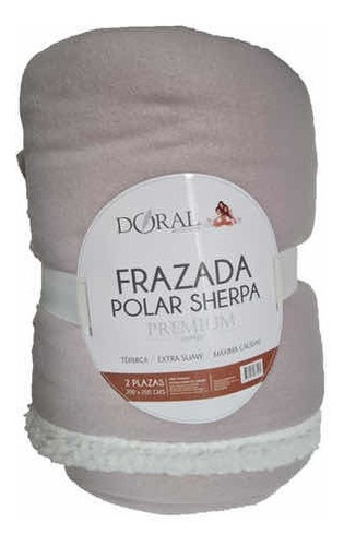 Frazada Polar Sherpa Premium 1.5 Plazas, Doral.