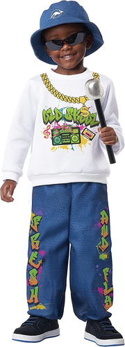 California Costumes, 90's Hip Hop Kid, Niño Pequeño Grande (