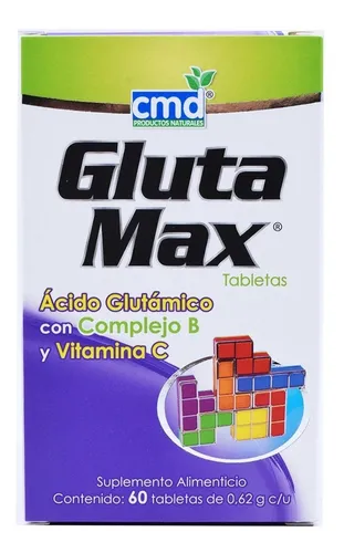 comprar Glutamax 60 Tab .62g C\u002Fu Acido Glutamico Con Complejo B Y Vi Sabor Sin Sabor