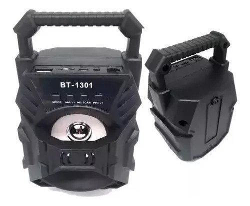 Corneta Recargable Bt-1301 Bluetooth Fm Sd Usb Auxiliar