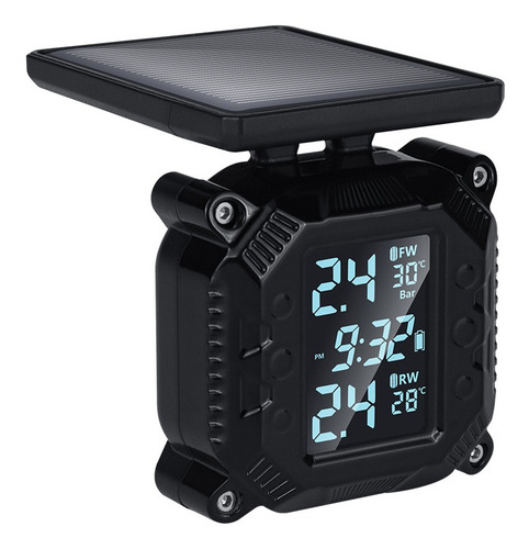 Monitor De Pressão De Pneu Solar Detector Tpms De Motociclet