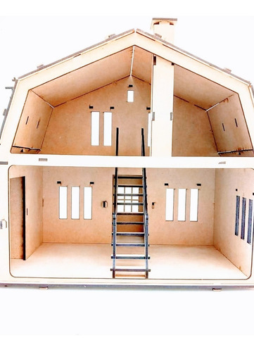 Imagen 6 de 7 de Casa De Muñecas - Mdf / Fibrofacil