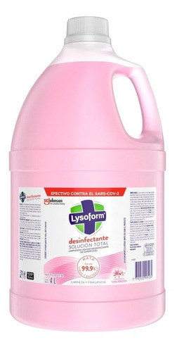 Limpiador Desinfectante De Superficies Lysoform Floral 4 Lts