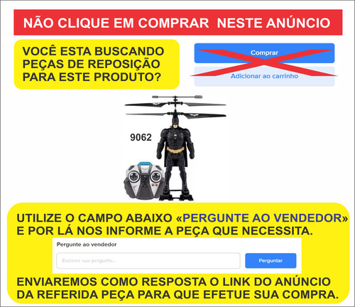 Copter Hero 9662 - Batman - Peças De Reposição