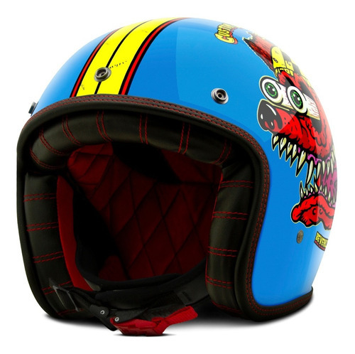 Capacete Custom Mad Dogs Beverly Hills Old School Etceter