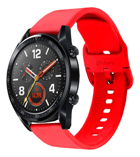 Correa Compatible Con Huawei Watch Gt Rojo Hebilla 22m