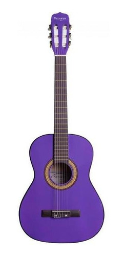 Guitarra Clásica Vizcaya Arcg34 3/4 Violeta Cuerdas De Nylon