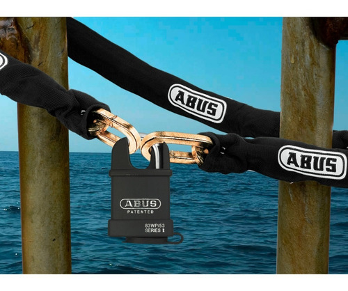 Imagen 4 de 5 de Cadena Alemana Alta Seguridad 140 Cmts Y Candado Abus