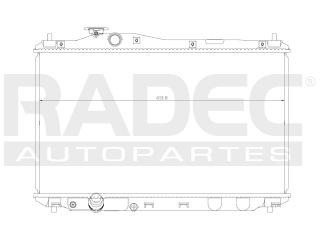 Radiador Honda Civic 2012-2013 L4 1.8/2.4 Lts Automatico