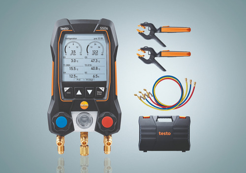 Testo 550s Con Tubos Flexibles De Llenado