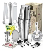 Comprar Kit De Coctelería Profesional 16 Piezas De Acero Inoxidable