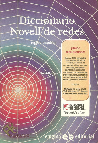 Libro Diccionario Novell De Redes, Inglés-español, Enigma