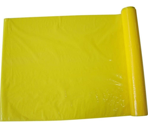 Plastico Para Encapar 25m 38cm Amarelo