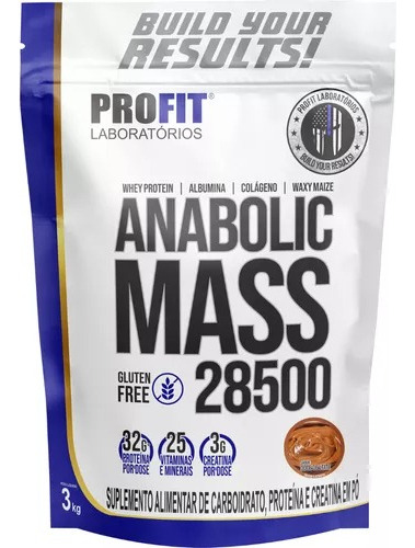 1x Anabolic Mass 3kg + 1x Creatina Power 150g Sabor Doce De Leite