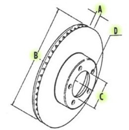 Disco Freno Renault 18 60 238 Mm Diametro