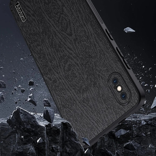 Funda For iPhone Series Cuero Grano Árbol+mica