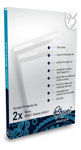 Protector Pantalla Bruni Para Maxx Msd7 Smarty Axd21 2x