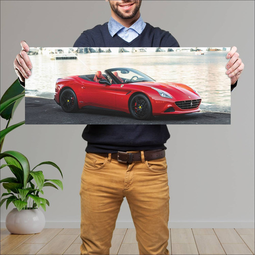 Cuadro 30x80cm Auto 2017 Ferrari California T Th 654