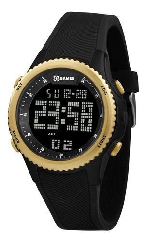 Relógio X-games Masculino Digital Xmppd608 Preto Dourado