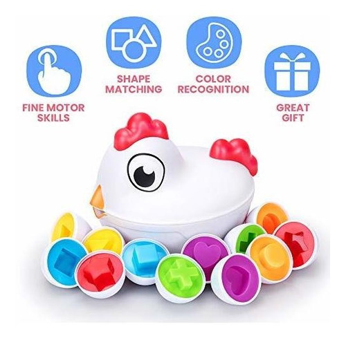 Imagen 5 de 6 de Juego De Huevos A Juego De Formas Toypix (6 Huevos) | Juguet