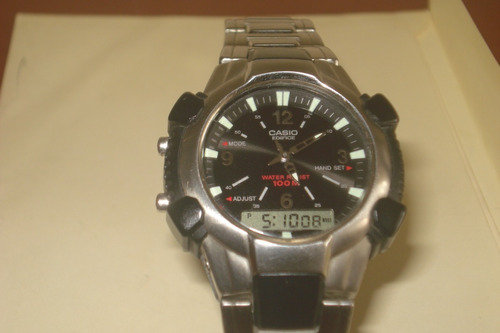 Vint_retro Reloj Antiguo Casio Edifice Efa 101... Años 90