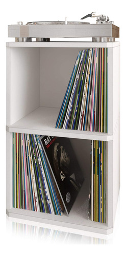 Vintage Vinyl Record Cube - Organizador De Almacenamien...