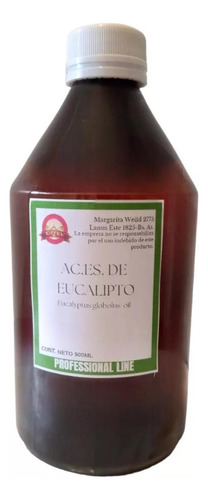 Aceite Esencial Eucaliptus 500ml Linea Premium