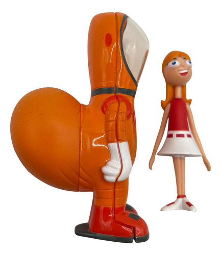 Candace Traje Espacial Figura 9cms Phineas Y Ferb Jakks 2010 (Usado)