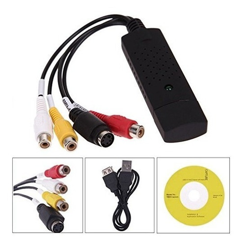 Tarjeta De Captura De Vídeo Redgo Vídeo Vhs Audio Vcr Usb Al