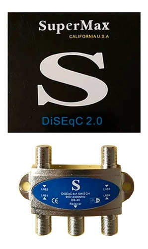Diseqc Switch 4 A 1 Para Antena Satelital 