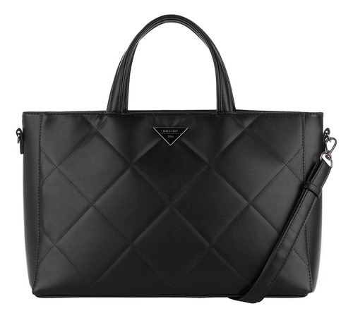 Bolsa Rafitthy Feminina Tote Transversal 28.24163 Monograma Cor Preto