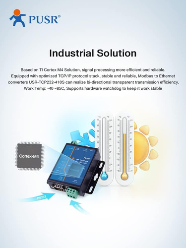 Pusr Rs232 Rs485 Modbus Rtu A Modbus Tcp Gateway Serial A Et