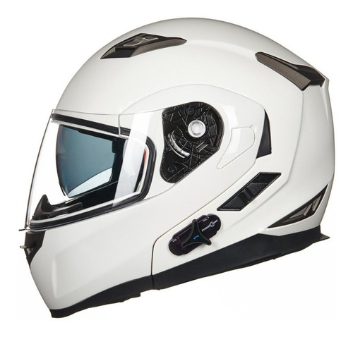 Casco Moto Helmet Con Intercomunicador Y Radio Fm - Abatible