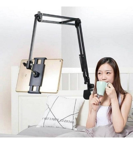 Soporte Sujetador Brazo Metálico Flexible Celular Tablet