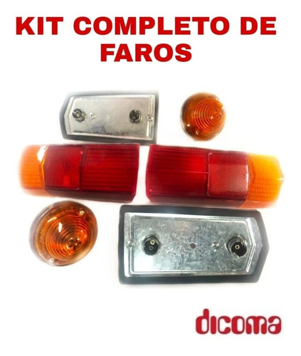 Faros 3cv Kit ( 2 Tras Y 2 Del) + Base Metalica