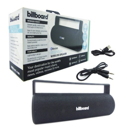 Parlante Portátil Speaker Wireless Bluetooth Recargable Color Negro