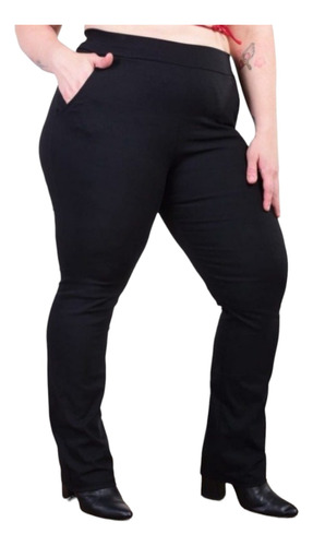 Legging Recta De Bengalina, Talles Grandes Especiales