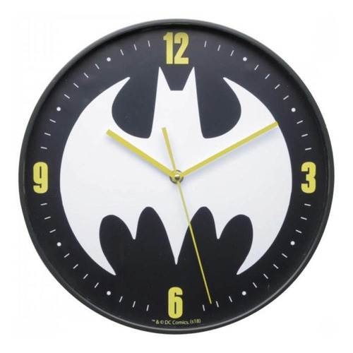 Imagem 1 de 1 de Relógio Parede 30cm Batman Logo - Dc Comics