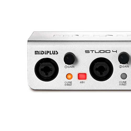 Imagen 3 de 9 de Placa De Sonido Usb Midiplus Studio 4 24 Bits 192 Khz