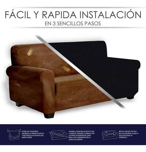 Protector Cubre Sala Ajustable Elástico Stretch 3pz.