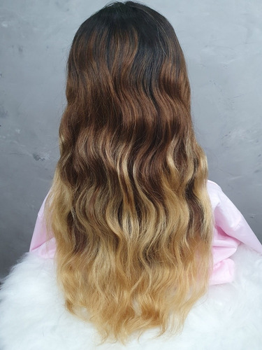 Lace Front Ondas Cor Ombré Cabelo 100% Humano Heloisa H013