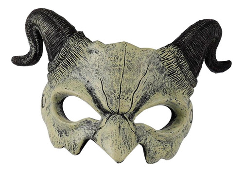 Innovative White Horn Mask Costume 2024