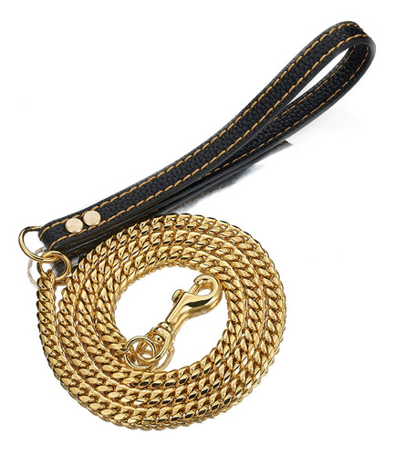 Pet Dog Strong Leash Long 2ft 3ft 4ft 18k Gold Metal 12...