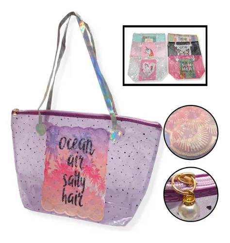 Bolso playero transparente hotsell
