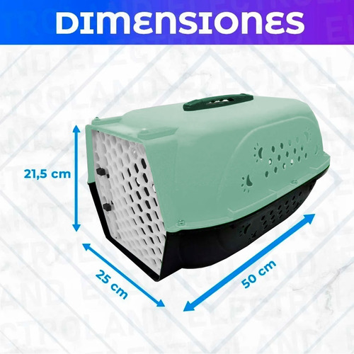 Imagen 4 de 10 de Caja Transportadora Para Perros Y Gatos Viajes Resistente