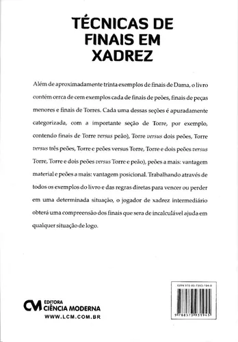 Livro do Campeão Mundial Max Euwe: Técnicas de Finais em Xadrez