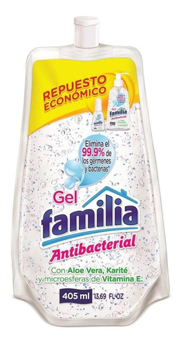 Gel Antibacterial Familia Repuesto Frasco - L a $32